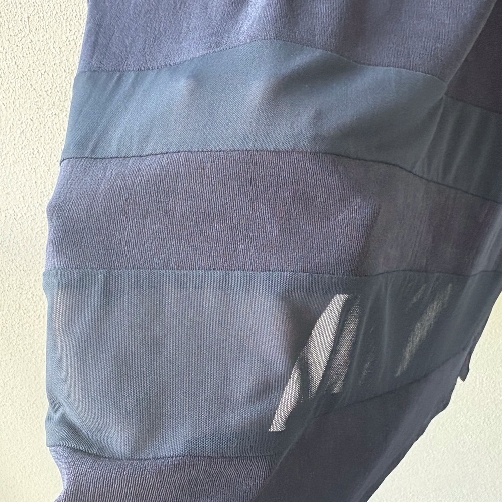 Chico’s Travelers Navy Blue Size 16/18 Tunic 3/4 Sleeve Round Neck Travel Casual - Picture 4 of 11